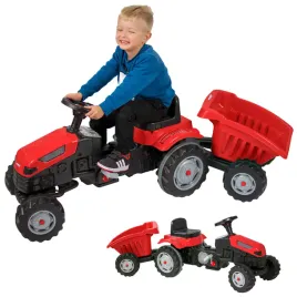 woopie-traktor-na-pedaly-farmer-gotrac-maxi-z-przyczepa-ciche-kola
