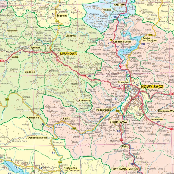 malopolskie-mapa-scienna-adm-drogowa-2021-jezyk-polski