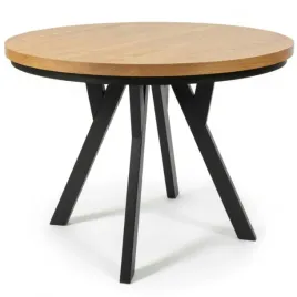 stol-rozkladany-okragly-red-110-210cm-nogi-drewno-czarne-blat-dab-craft