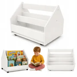 regal-montessori-dla-dzieci-na-ksiazki-zabawki-mobilny-organizer-na-kolkach