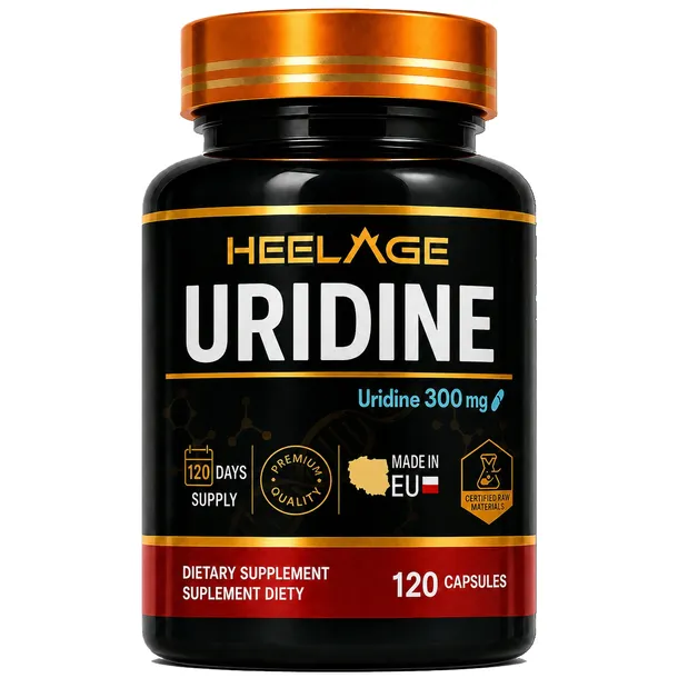  Uridine Urydyna - Pamięć, Mózg, Nerwy - 120 kapsułek - Heelage
