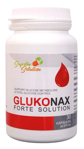 Kapsułki Gluconax 30 Szt. Z Ashwagandhą Wegetariańskie Bez Cukru