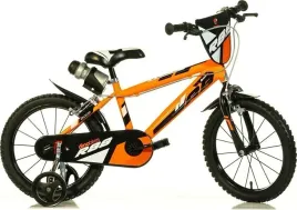 rowerek-dzieciecy-16-cali-pomaranczowy-kolka-boczne-hamulec-dino-bikes
