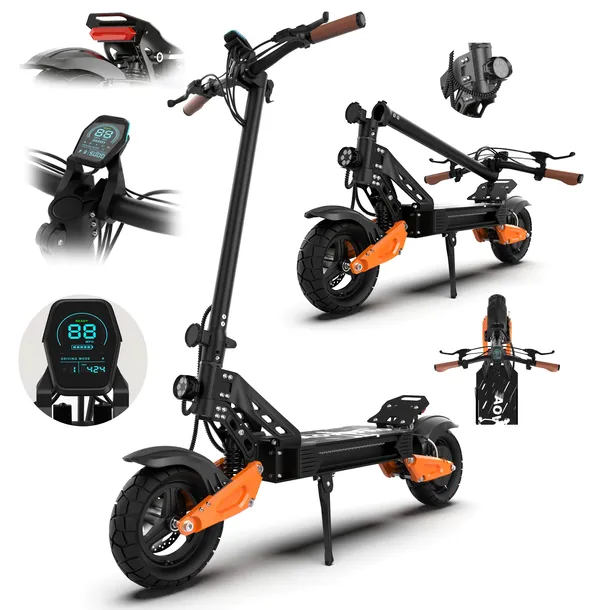 HEADEER H67 PRO Pojazd elektryczny 1200W, 48V 25Ah, 50 km/h, 80 km, hulajnoga elektryczna , hamulce tarczowe + EABS, 11" terenowe opony pneumatyczne