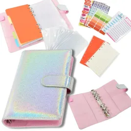 planer-finansowy-segregator-budzetowy-a6-srebrny-organizer-pieniedzy-binder