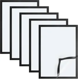 5x-magnetyczne-ramki-na-zdjecia-samoprzylepna-wodoodporna-ramka-a4-czarna