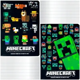 zeszyt-szkolny-a5-w-linie-linia-32k-minecraft-creeper-astra-2-sztuki