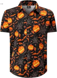koszula-meska-na-halloween-z-krotkim-rekawem-czarna-dynie-xxl