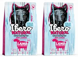 ibero-cold-pressed-dog-junior-mini-lamb-jagniecina-2x2kg