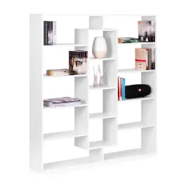 nowoczesny-stojacy-regal-szafka-na-ksiazki-14-polek-bialy-modernhome-moder