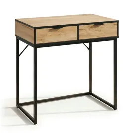 konsola-stolik-loftowy-elano-2-szuflady-80-cm-dab-craft-czarne-nogi