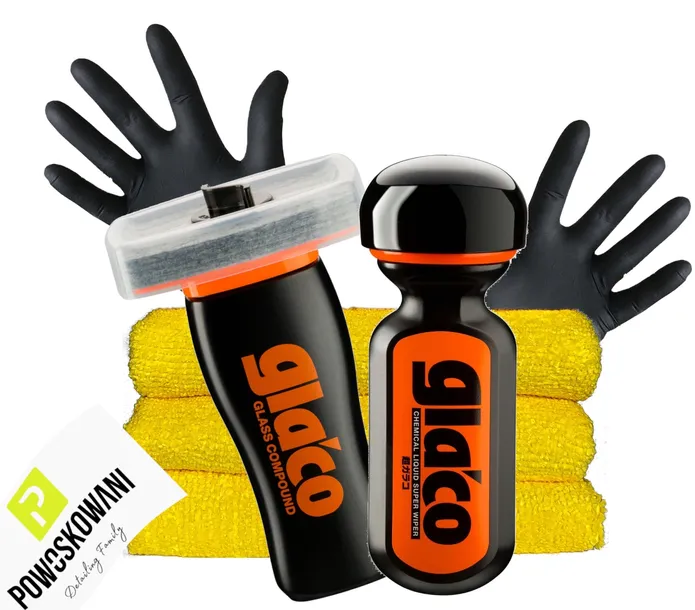 Soft99 Ultra Glaco + Glass Compound Zestaw do szyb Wycieraczka w płynie