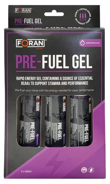 FORAN, Pre-Fuel Gel Triple Pack - 60ml x 3 - dodatek energetyczny dla koni