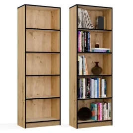 regal-szafka-r60-na-ksiazki-dab-artisan-czarne-obrzeza-5-polek-do-biura