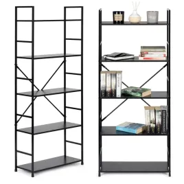 regal-drewniany-szeroki-nowoczesny-loft-5-polek-czarny-modernhome-modernho