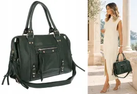 torebka-damska-shopper-a4-kuferek-elegancka-torba-do-pracy-hj812-zielona