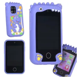 telefon-smartfon-dla-dzieci-aparat-kamera-karta-8gb-niebieski-dinozaur-k