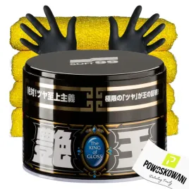 soft99-the-king-of-gloss-dark-twardy-wosk-samochodowy-do-auta-zestaw