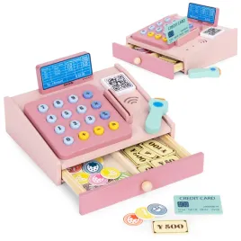 drewniana-kasa-fiskalna-dla-dzieci-skaner-banknoty-monety-karta-multistore