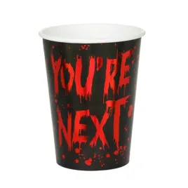 kubeczki-papierowe-you-re-next-250-ml-na-halloween-czarne-czerwone-6-sztuk