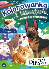 kolorowanka-z-tatuazami-swieca-w-ciemnosci-pieski