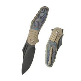 noz-skladany-kubey-kb-knives-stroller-bronze-titanium-damtanium-camocarbon