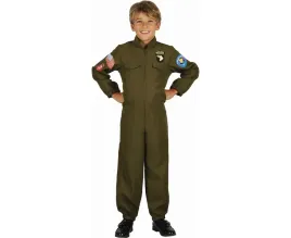 stroj-dzieciecy-zielony-pilot-kombinezon-130-140-cm