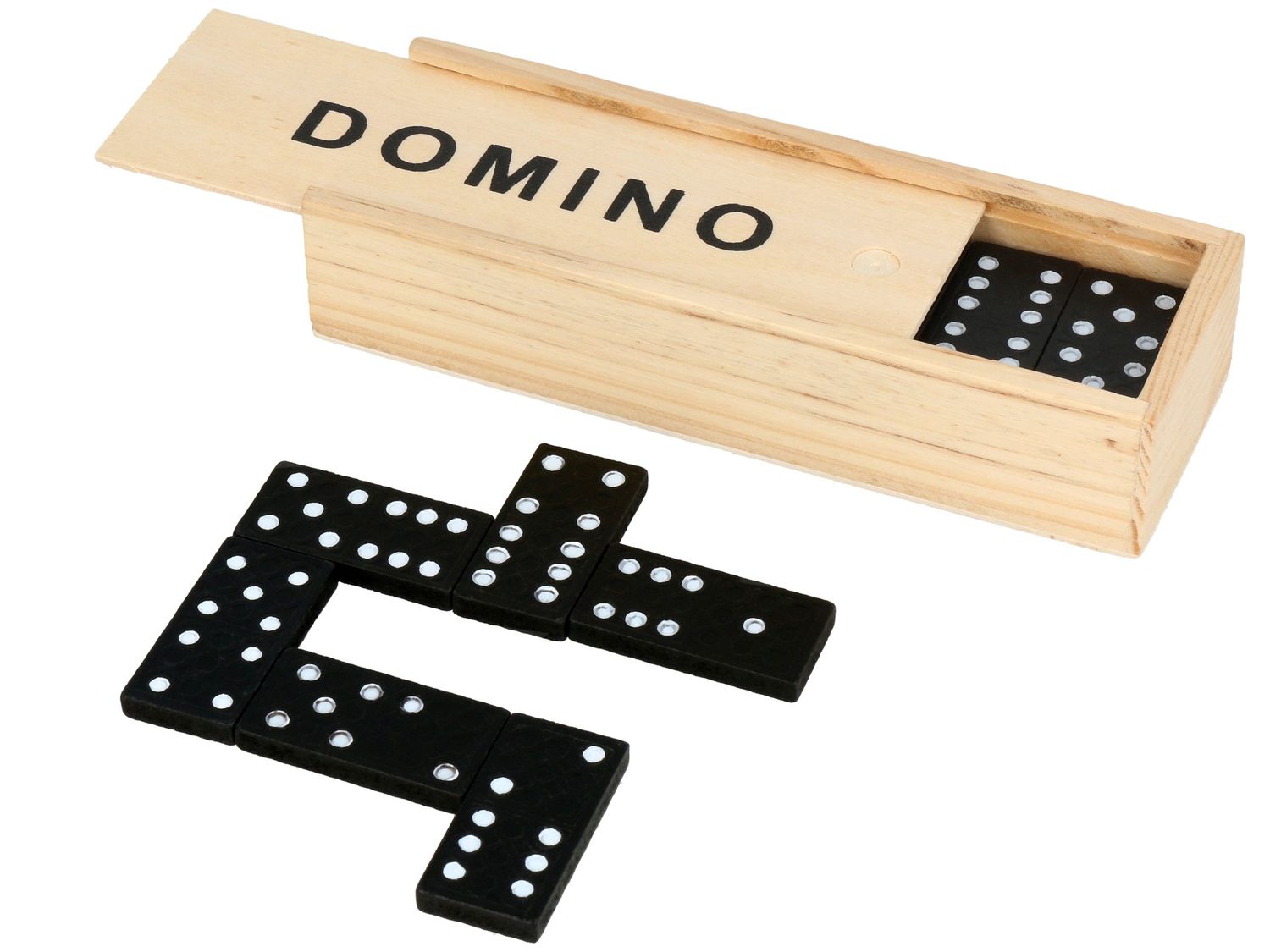 Promocja Domino Drewniane Gra W Pudełku 28 Elementów wyprzedaż przecena