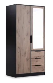 szafa-dwudrzwiowa-garderoba-szuflady-100cm-ati-d4-dab-viking-czarny