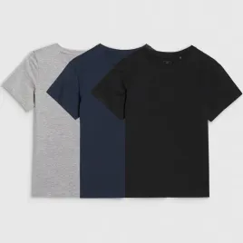 komplet-3-koszulek-chlopiecych-4f-t-shirt-basic-krotki-rekaw-bawelna-158