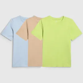 4f-3-pak-koszulek-dzieciecych-100percent-bawelna-t-shirt-basic-kolorowe-134