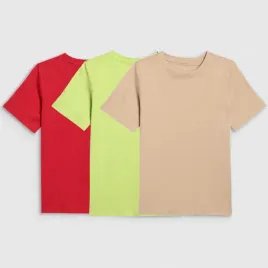 3-pak-koszulki-dzieciece-4f-t-shirt-basic-100percent-bawelna-chlopiece-122
