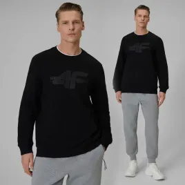 bluza-meska-4f-sportowa-regular-bez-kaptura-dresowa-z-logo-czarna-xl