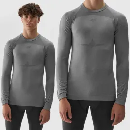 bielizna-termoaktywna-meska-4f-bezszwowa-gora-szara-4fwaw24useam174-l-xl