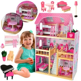 domek-dla-lalek-basia-drewniany-90cm-meble-balkon-3-pietrowy