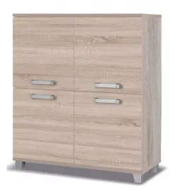 komoda-4-drzwi-100cm-kasztan-sliwa-bialy-system-x4