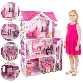 drewniany-domek-dla-lalek-lola-zabawka-dla-dzieci-rozowa-balkon-akcesoria