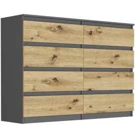 nowoczesna-komoda-140cm-8-szuflad-pl-r-140-s8-antracyt-mix-artisan