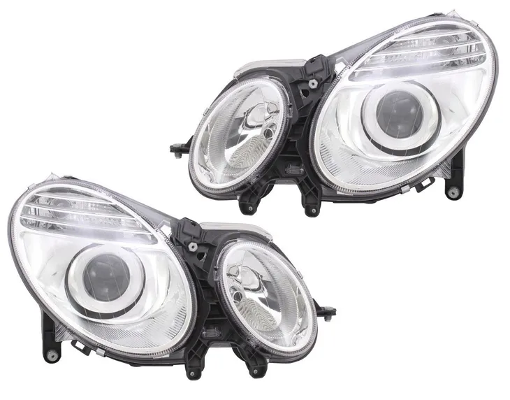 MERCEDES E W211 REFLEKTORY LAMPY PRZEDNIE KOMPLET