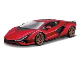 model-kolekcjonerski-lamborghini-sian-fkp-37-czerwony-1-24-bburago
