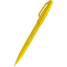pisak-pedzelek-do-kaligrafii-zolty-dlugopis-pentel