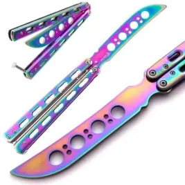 noz-motylkowy-treningowy-tepy-rainbow-motylek