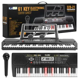 organy-elektroniczne-keyboard-61-klawiszy-mikrofon-podswietlane-klawisze
