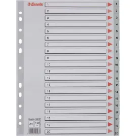przekladki-plastikowe-numeryczne-z-pp-a4-1-20-szare-100107-esselte