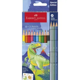 kredki-szesciokatne-10-kolorow-3kolory-metaliczne-dinozauryfaber-castell