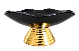 salaterka-porcelanowa-na-nodze-luxito-dore-wave-25x12cm
