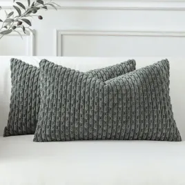 poszewki-sungeek-zestaw-boho-ciemnoszare-30x50cm-decor-sztruks-2-sztuki