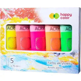 farba-akrylowa-5-kol-x-75ml-mix-neonowy-ha-7370-0075-mixflu-happy-color