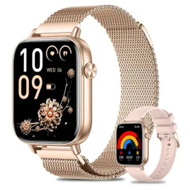 smartwatch-fitonme-damski-183-hd-rozowe-zloto-100-trybow-sportowych