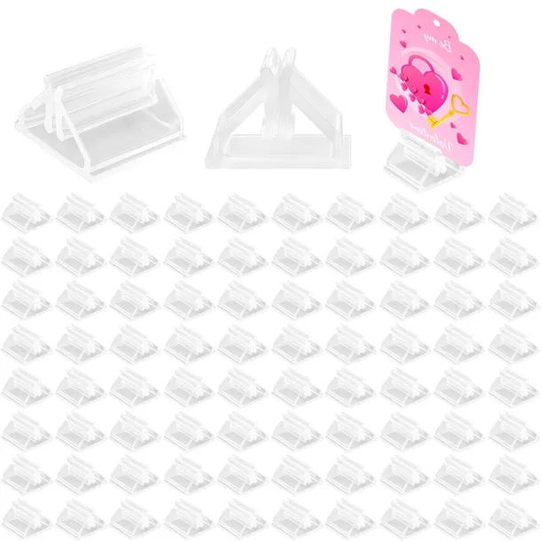 STOJAKI NA KARTY PRZEZROCZYSTE 100 SZT PLASTIKOWE UCHWYTY GIER PLANSZOWYCH